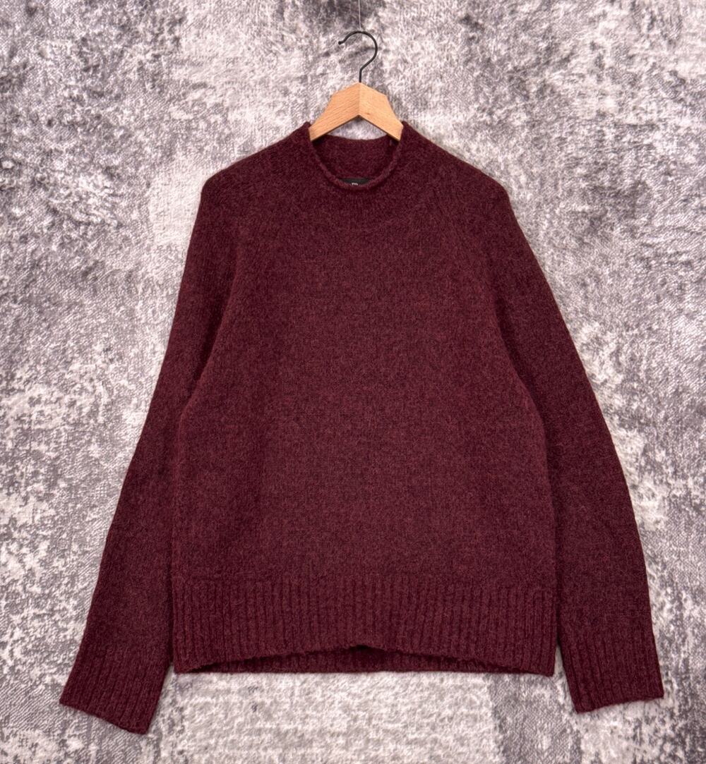 Banana Republic Sweater Medium Mens Alpaca Wool Roll Crewneck